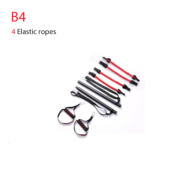 body workout trainer bar with resistance bands