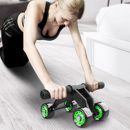 Four-Wheeled Abdominal Roller for home workouts