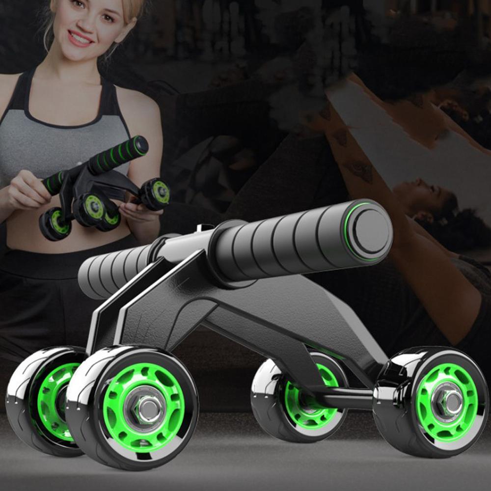 Four-Wheeled Abdominal Roller for home workouts