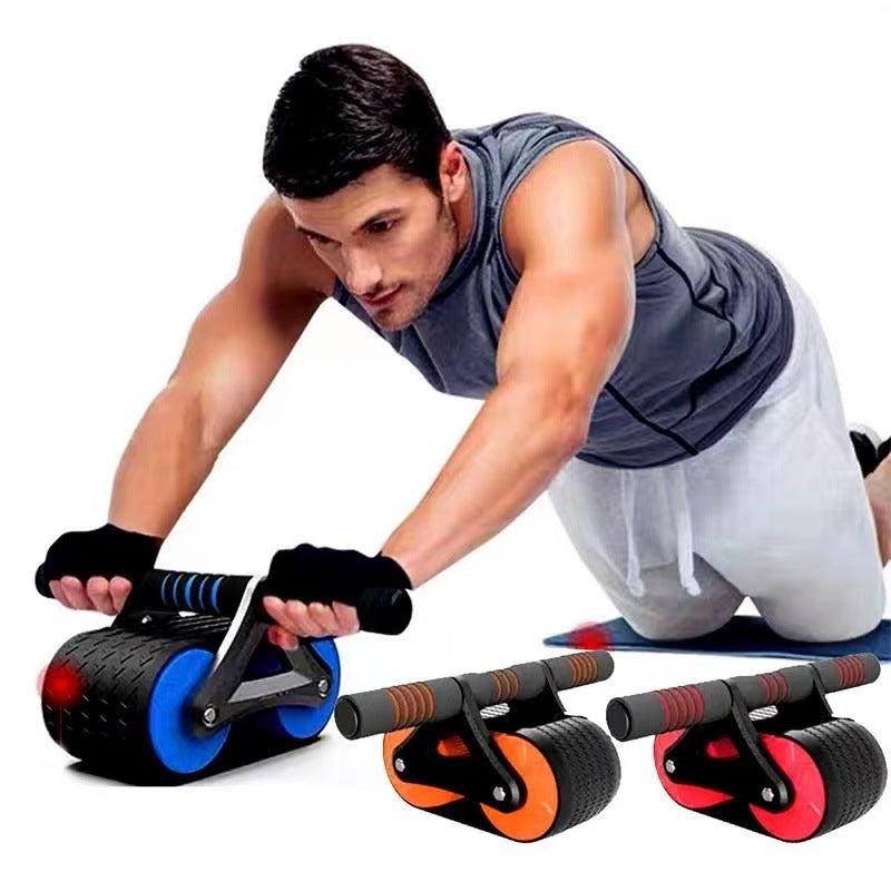Automatic Rebound Ab Wheel Roller Double Wheel Core Trainer