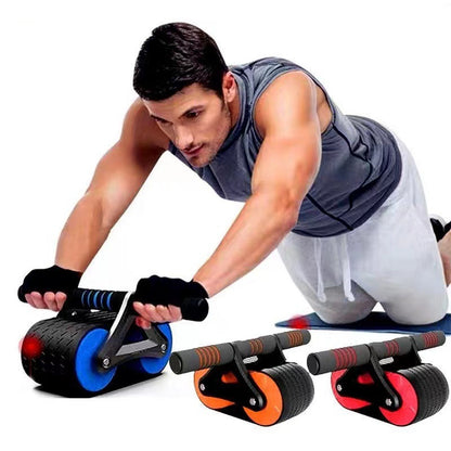 Automatic Rebound Ab Wheel Roller Double Wheel Core Trainer