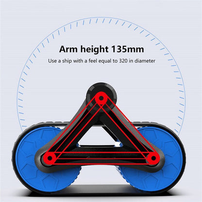 Automatic Rebound Ab Wheel Roller Double Wheel Core Trainer