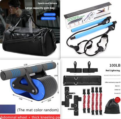 Automatic Rebound Ab Wheel Roller Double Wheel Core Trainer