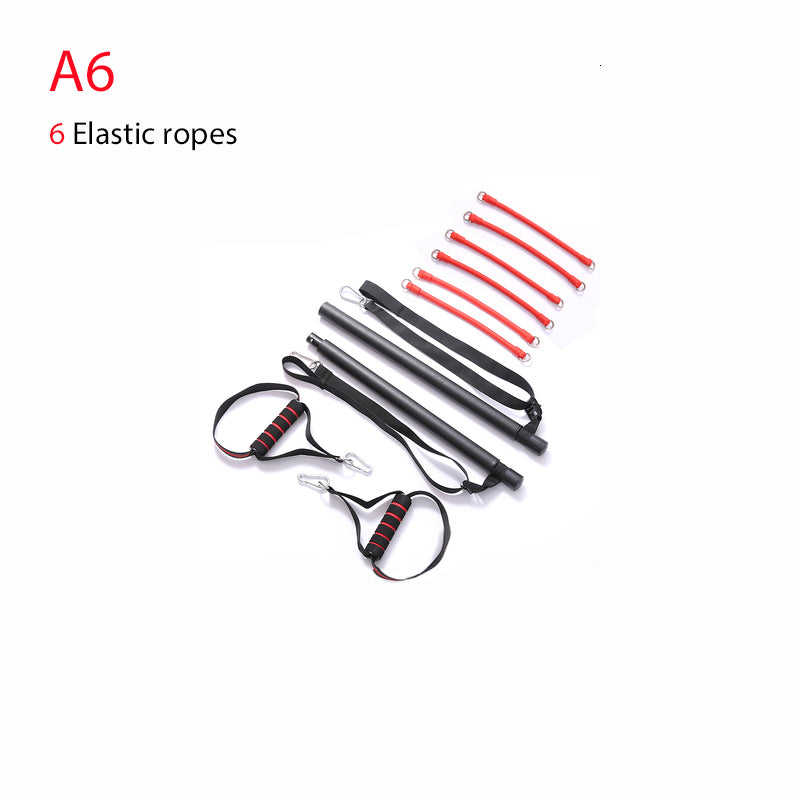 body workout trainer bar with resistance bands