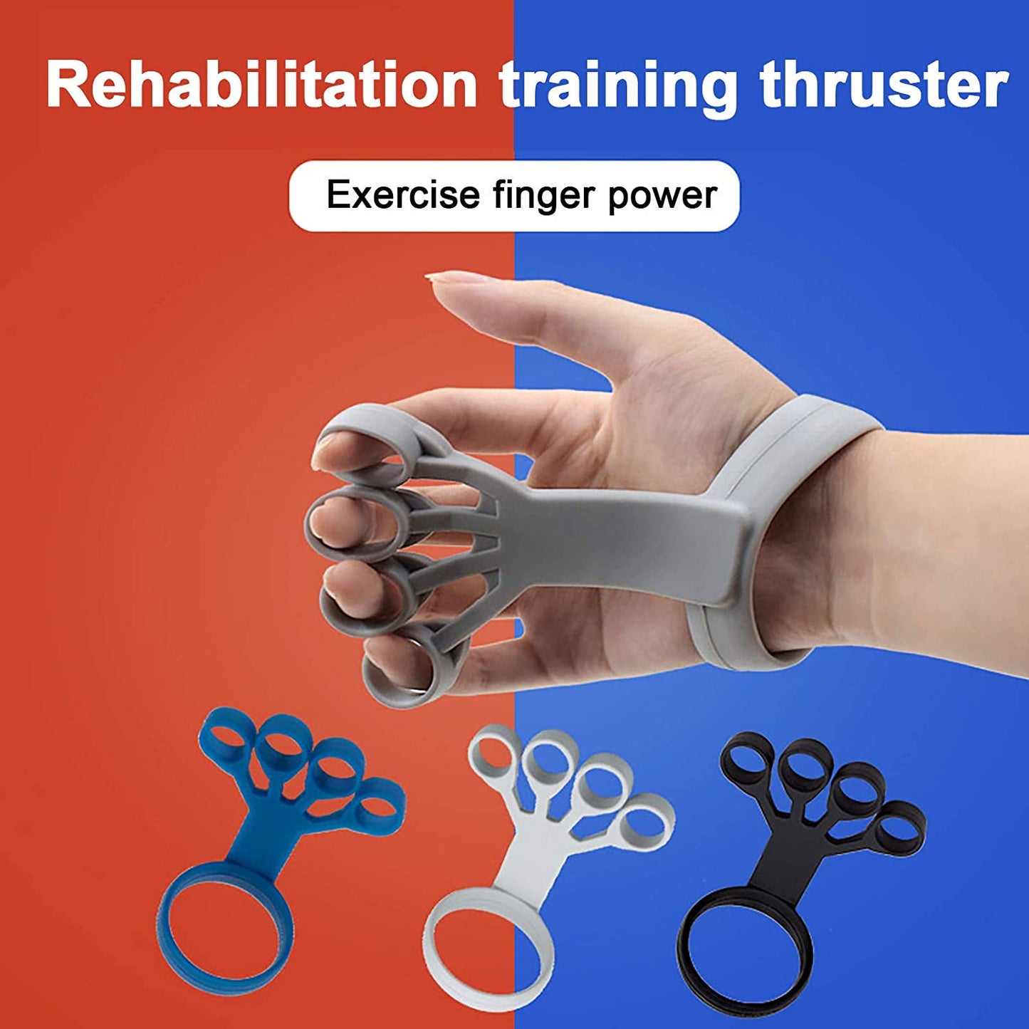 Silicone Grip Device Finger Exercise Stretcher Hand Trainer 